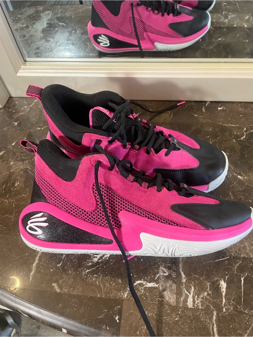 Women’s Sport Sneakers — Pink & Black Lightweight Comfort